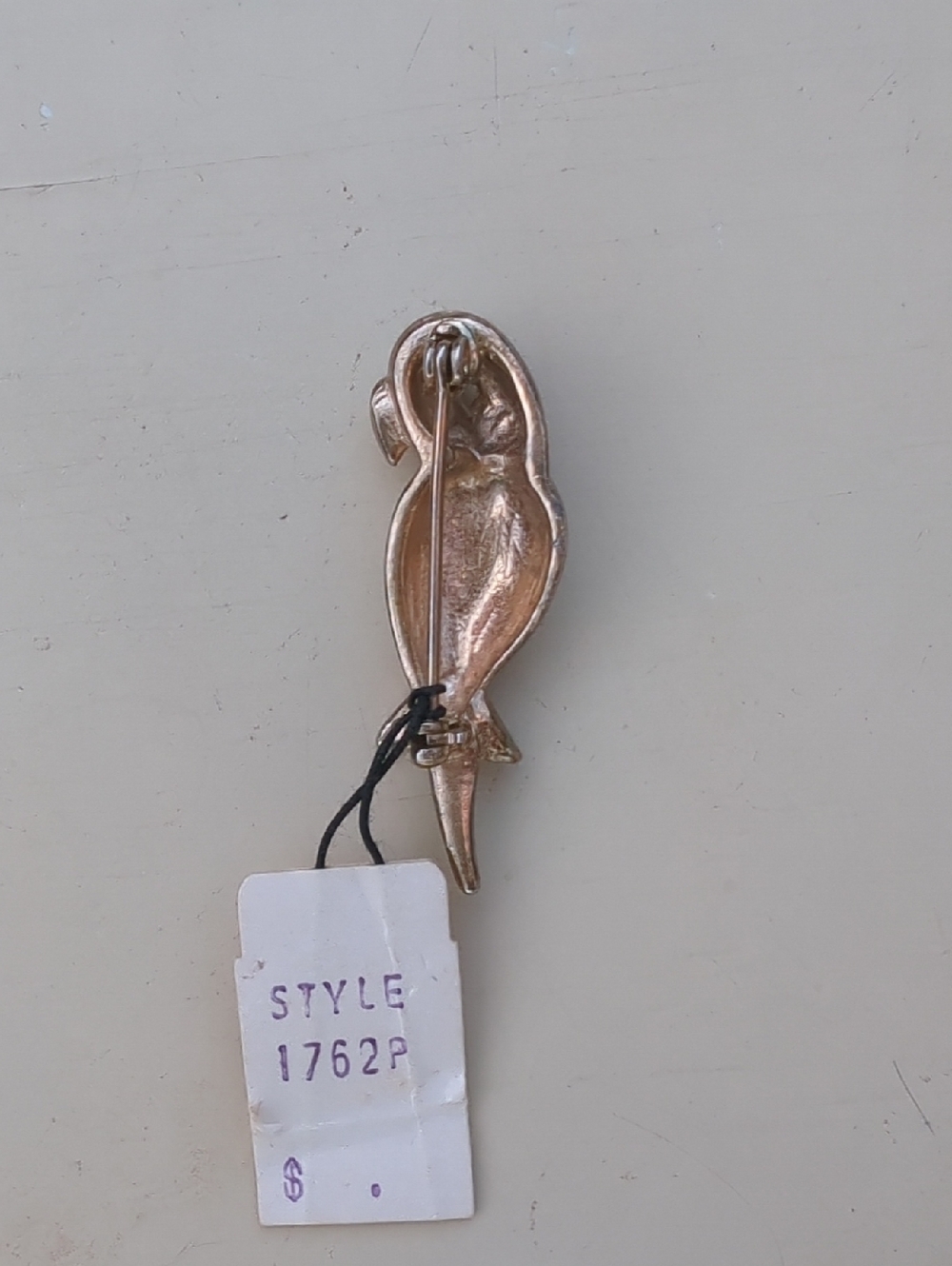 Vintage Sol Kass Mark XIV Parrot Brooch Pin - New Old Stock with Tag - Picture 2 of 5